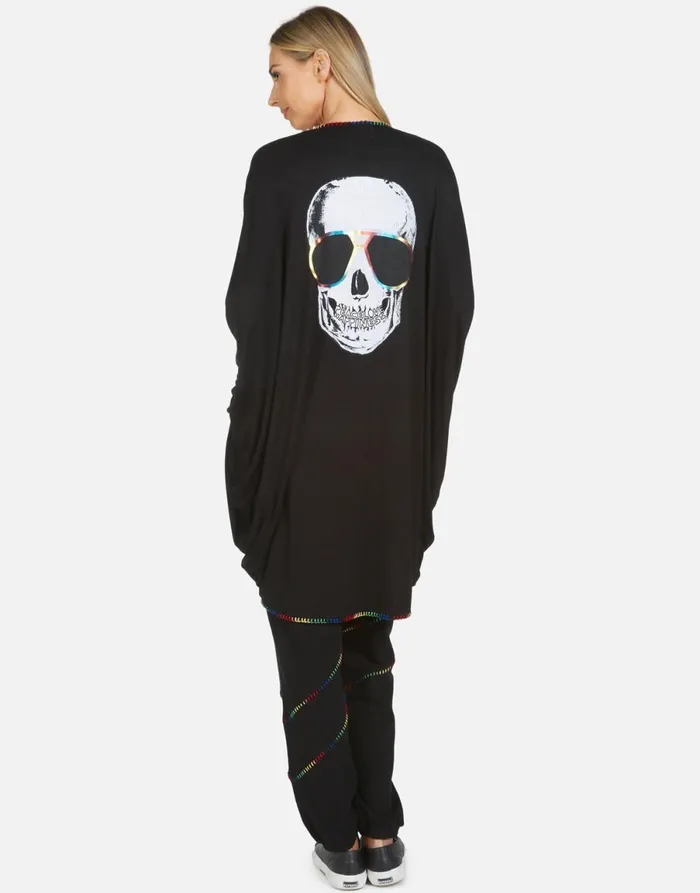 Abra Cool Skull Black Women039s Lauren Moshi Long Sweatpants