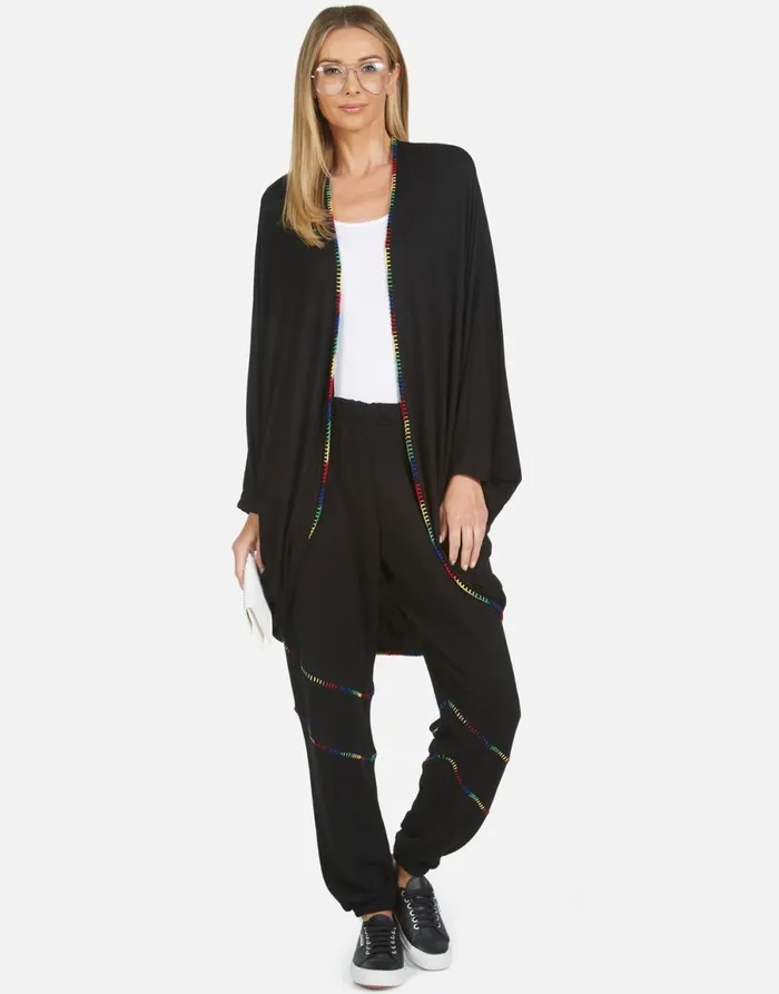 Abra Cool Skull Black Women039s Lauren Moshi Long Sweatpants