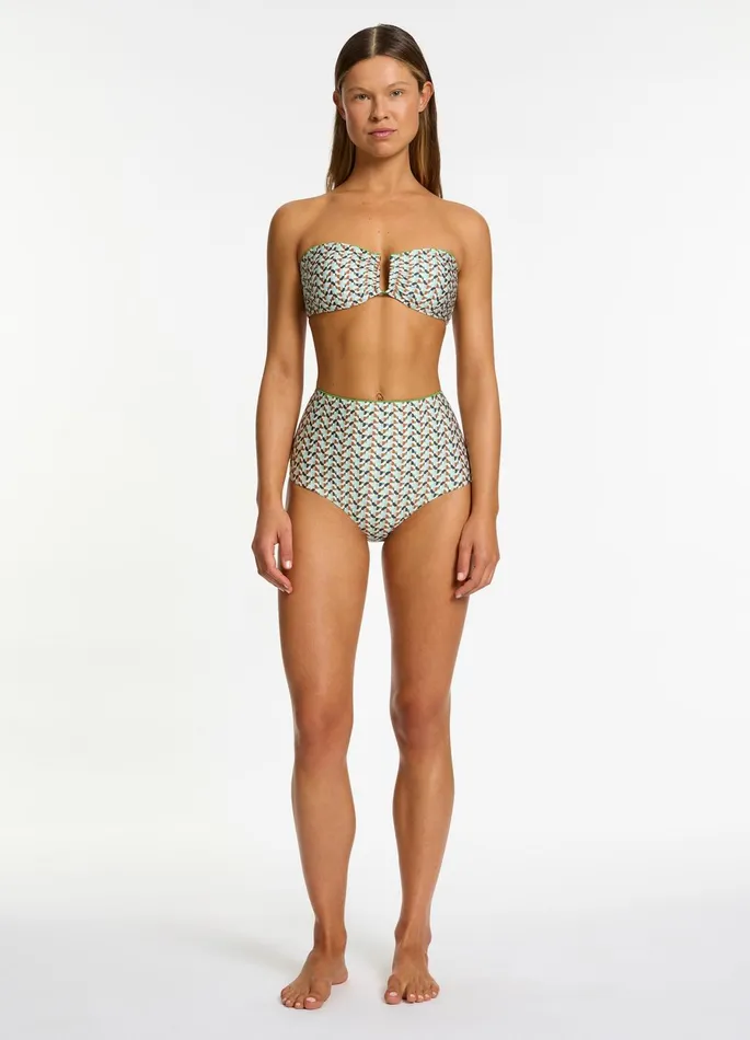 Acacia High Waist Bikini Bottom Multi Women JETS Australia High Waist Bikini Bottoms
