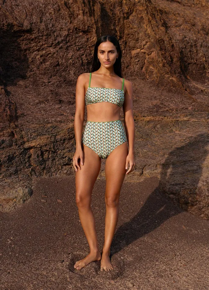 Acacia High Waist Bikini Bottom Multi Women JETS Australia High Waist Bikini Bottoms