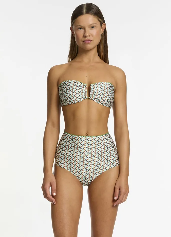 Acacia High Waist Bikini Bottom Multi Women JETS Australia High Waist Bikini Bottoms