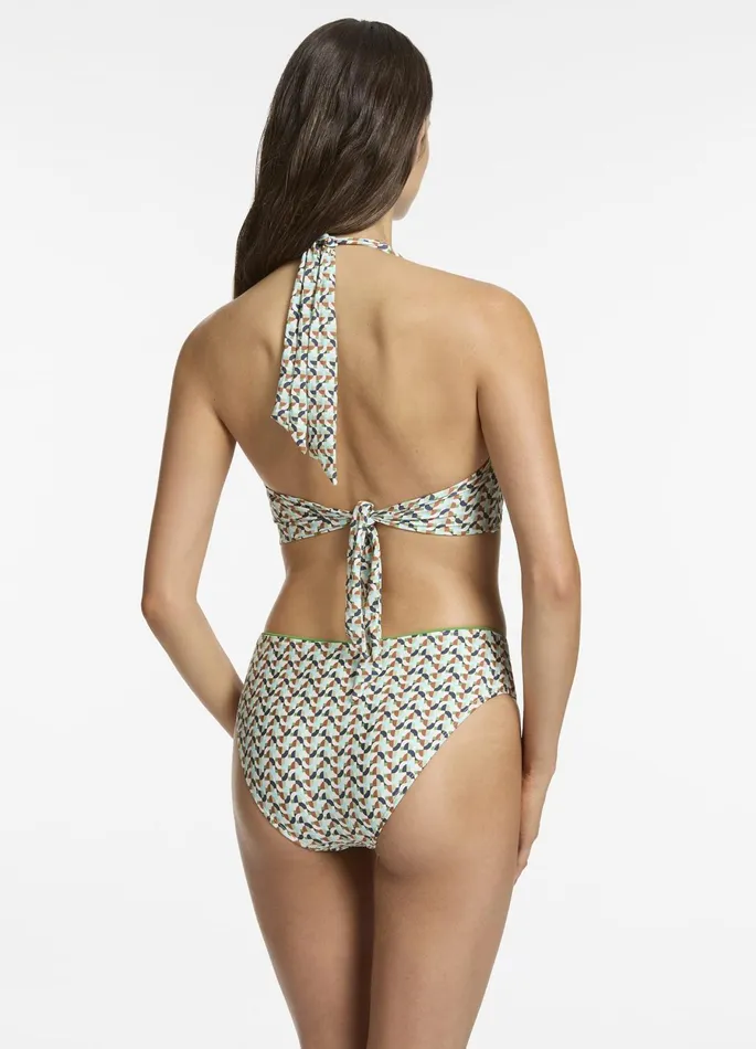 Acacia U Trim Mid Rise Bikini Bottom Multi Women JETS Australia Mid Rise Bikini Bottoms