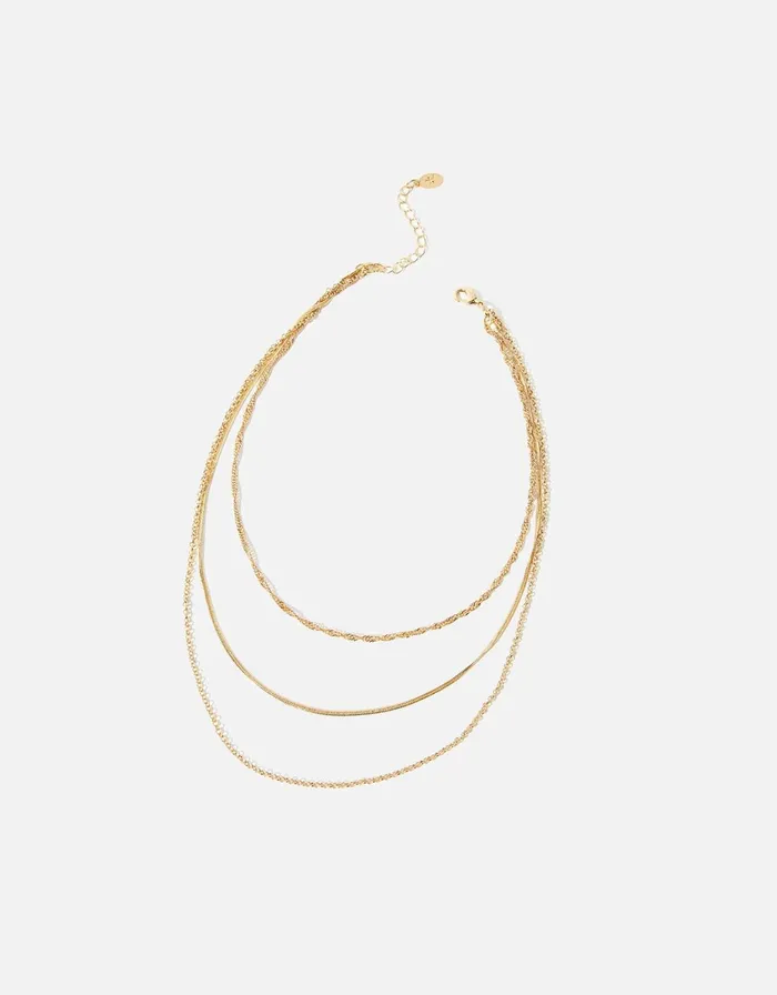 Accessorize 3in1 Delicate Chain Necklace Women Necklaces
