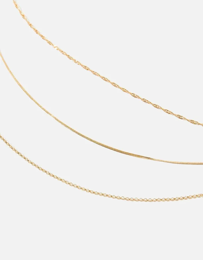Accessorize 3in1 Delicate Chain Necklace Women Necklaces