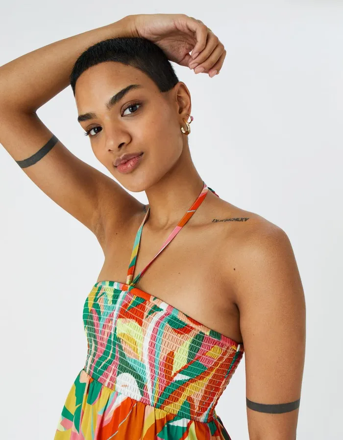 Accessorize Beachcomber Floral Bandeau Dress Multi Brightsmulti Women Dresses