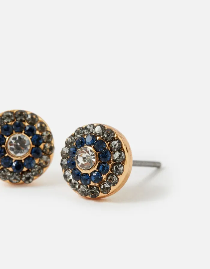 Accessorize Blue Harvest Mixed Shape Stud Multipack Women Earrings