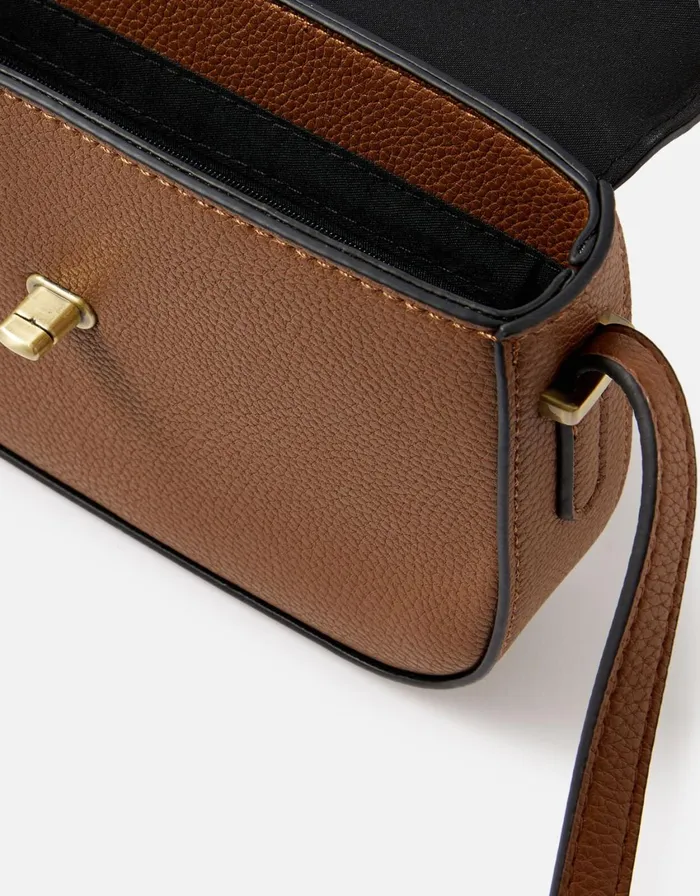 Accessorize Britney Bee CrossBody Bag Tan Tan Women Vegan Bags Backpacks and Purses