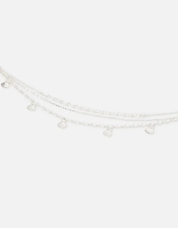 Accessorize Charmy Shell Layered Anklet Women Anklets