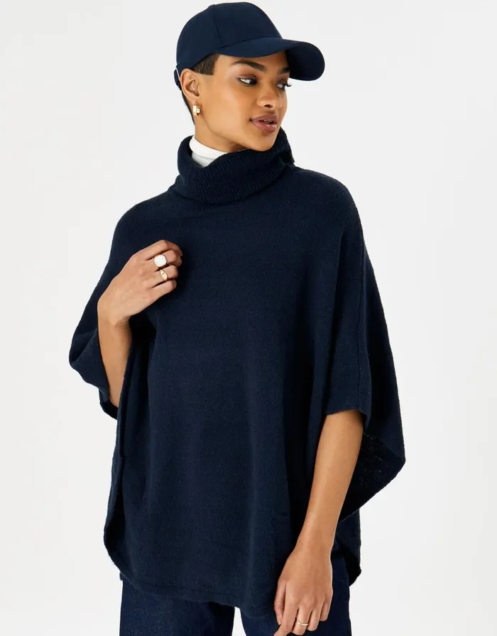 Accessorize Cosy Knit Poncho Women Ponchos