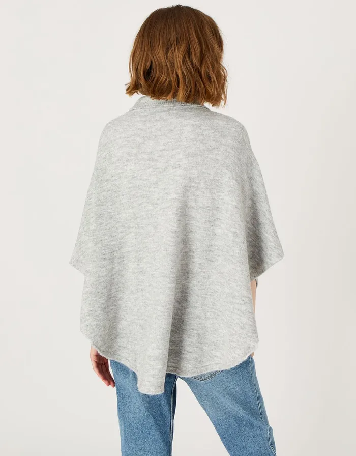 Accessorize Cosy Knit Poncho Women Ponchos