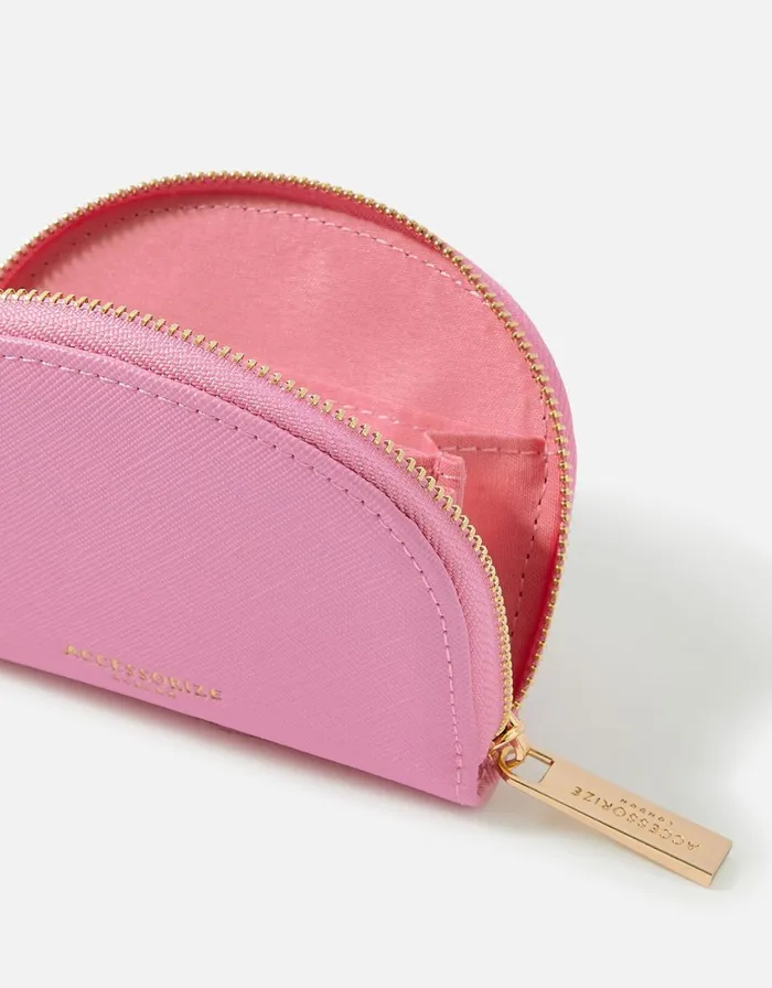 Accessorize Crescent Purse Pink Pink Women Purses and Wallets