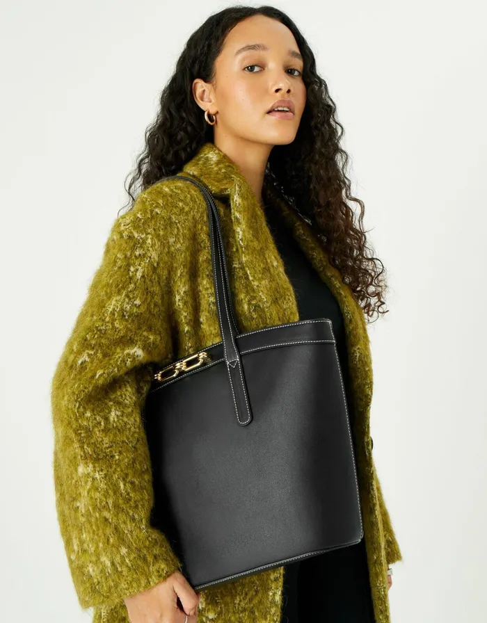 Accessorize Danielle Detail Tote Bag Women Vegan Bags Backpacks and Purses