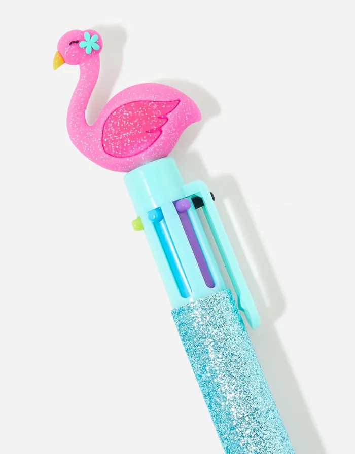 Accessorize Flamingo Six Colour Pen GirlsWomen Stationery