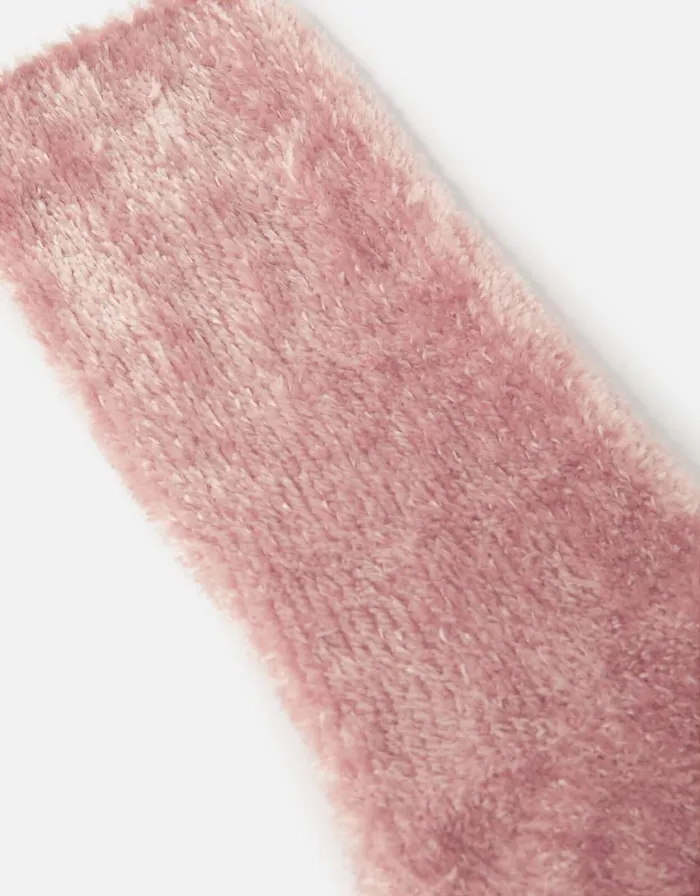 Accessorize Fluffy Chenille Cosy Ankle Socks Pink Women Socks and Tights