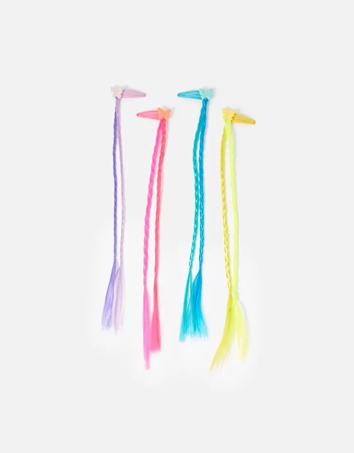 Accessorize Girls Butterfly Fake Hair Extension Set Girls Hair Accessories