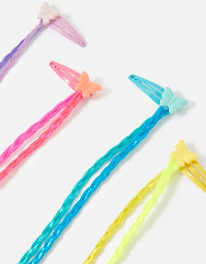 Accessorize Girls Butterfly Fake Hair Extension Set Girls Hair Accessories