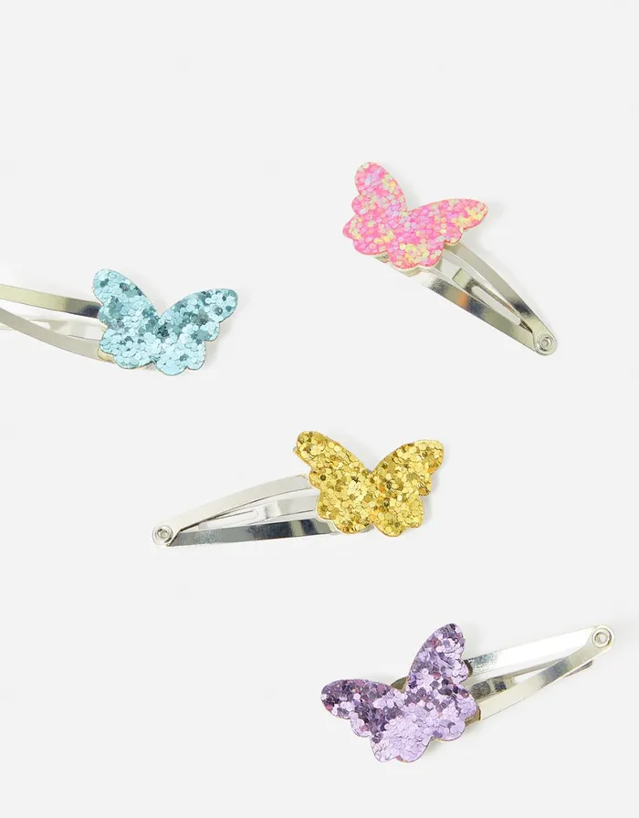 Accessorize Girls Butterfly Hair Clip Set Girls Hair Accessories