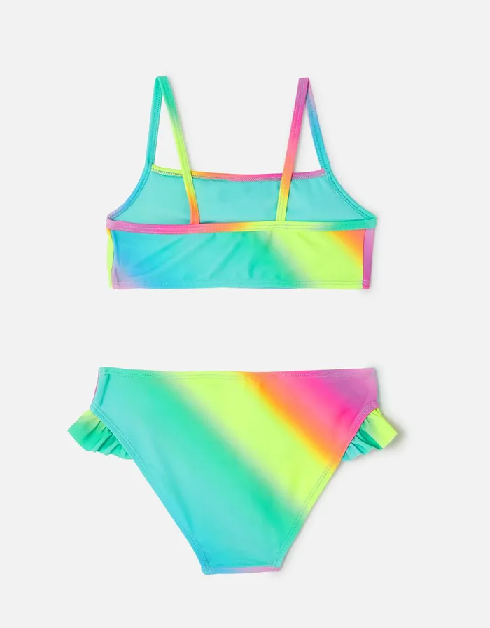 Accessorize Girls Rainbow Bikini Multi Brightsmulti Girls Swimsuits And Swimming Costumes
