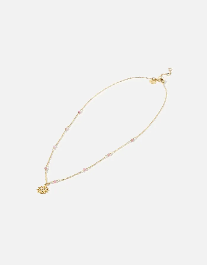 Accessorize GoldPlated Beaded Crown Chakra Necklace Women Necklaces