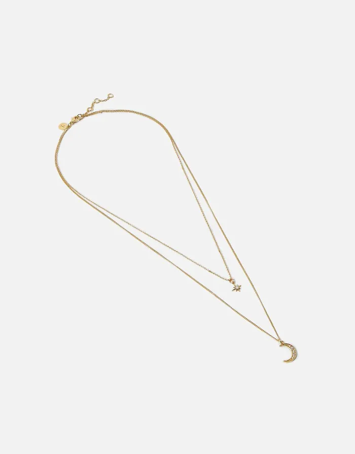 Accessorize GoldPlated Celestial Necklace Women Necklaces