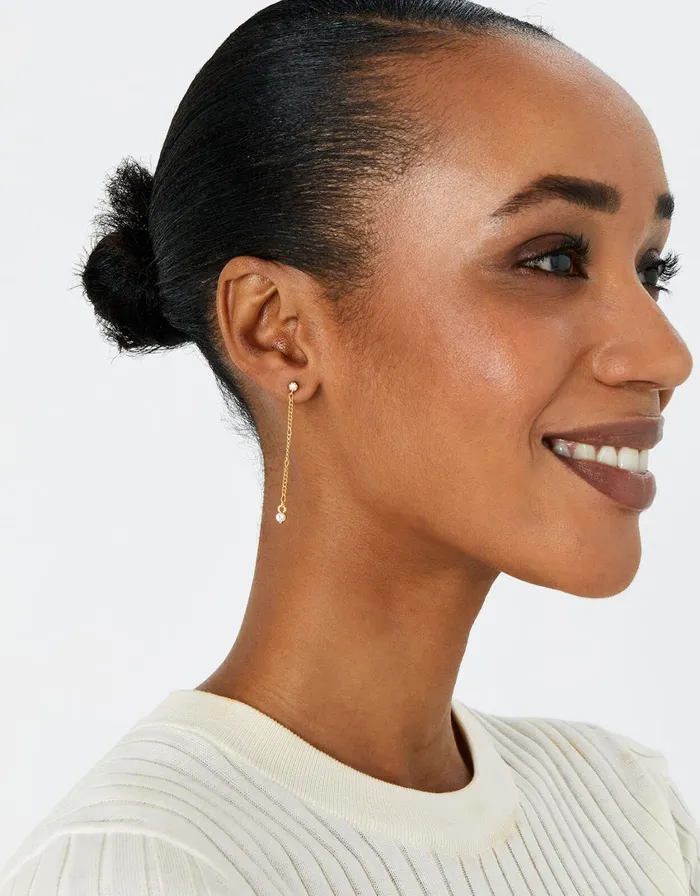 Accessorize GoldPlated Elevated Celestial Earring Set Women Earrings
