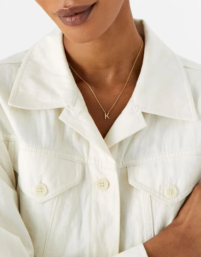Accessorize GoldPlated Initial Chain Necklace Gold Gold Women Necklaces