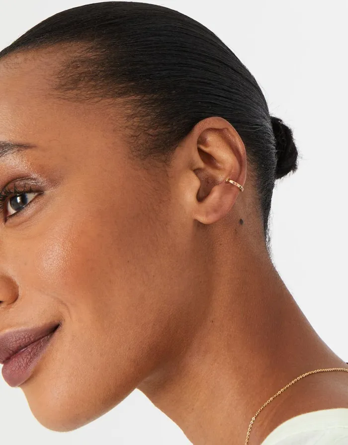 Accessorize GoldPlated Rainbow Ear Cuff Women Earrings