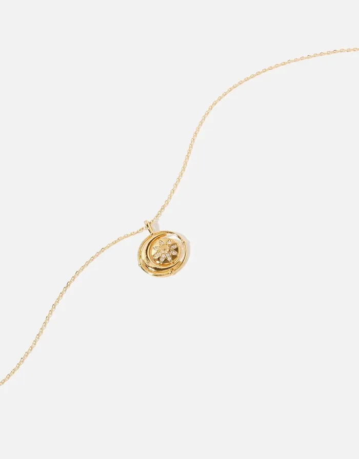 Accessorize GoldPlated Spinner Pendant Necklace Women Necklaces