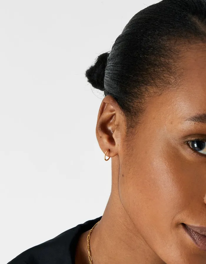 Accessorize GoldPlated Sun Moon Stud And Hoop Set Women Earrings
