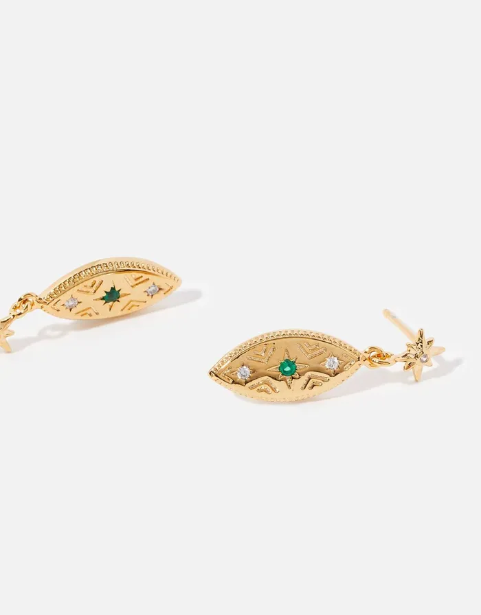 Accessorize GoldPlated Vintage Drop Earrings Women Earrings