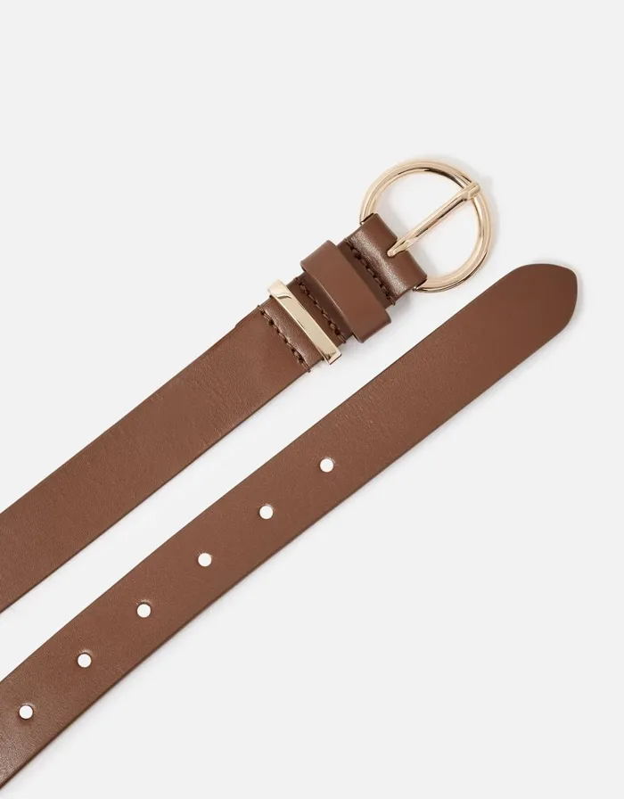 Accessorize Leather Belt Tan Tan Women Belts