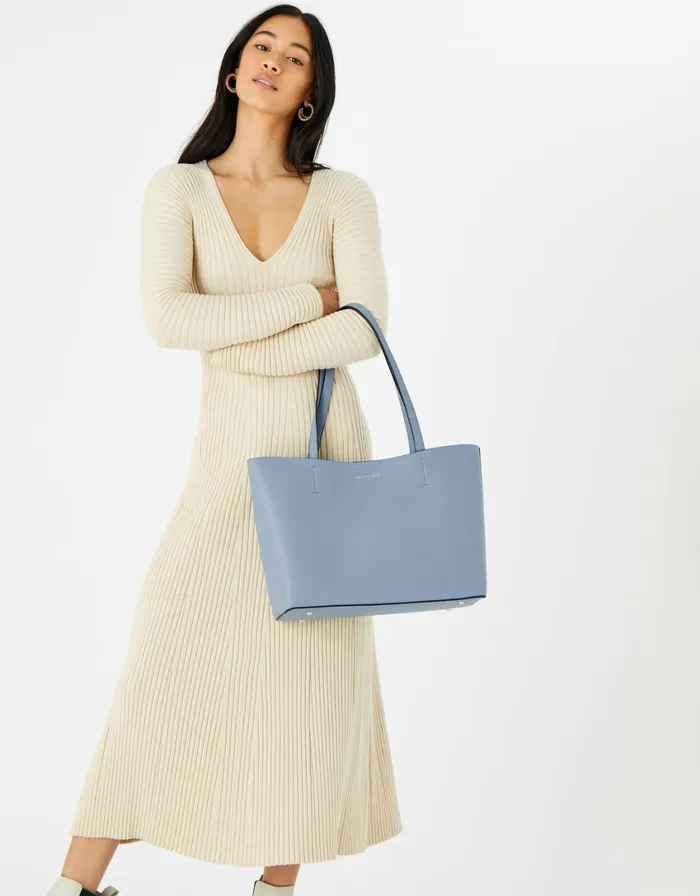 Accessorize Leo Tote Bag Blue Women Vegan Bags Backpacks and Purses