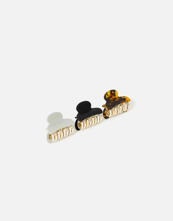 Accessorize Matte Claw Clip Multipack Women Hair Accessories