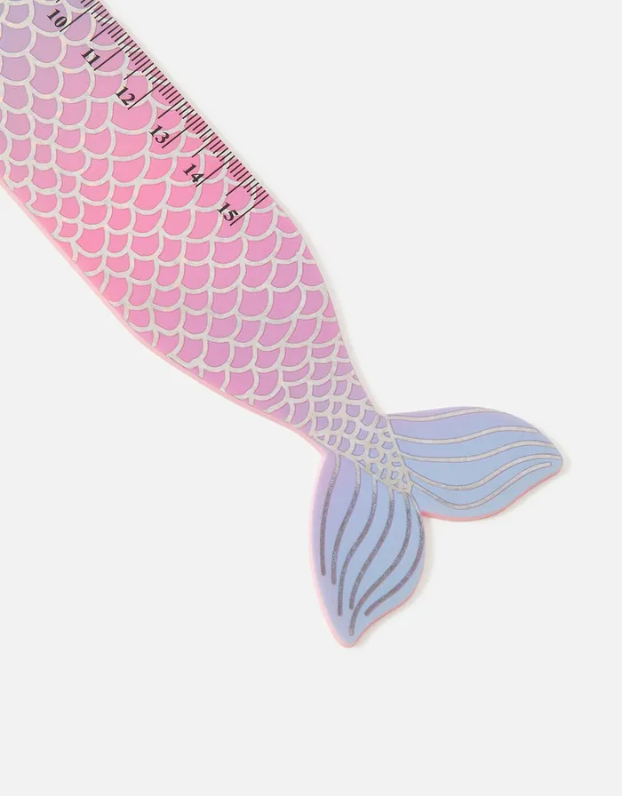 Accessorize Mermaid Tail Ruler GirlsWomen Stationery