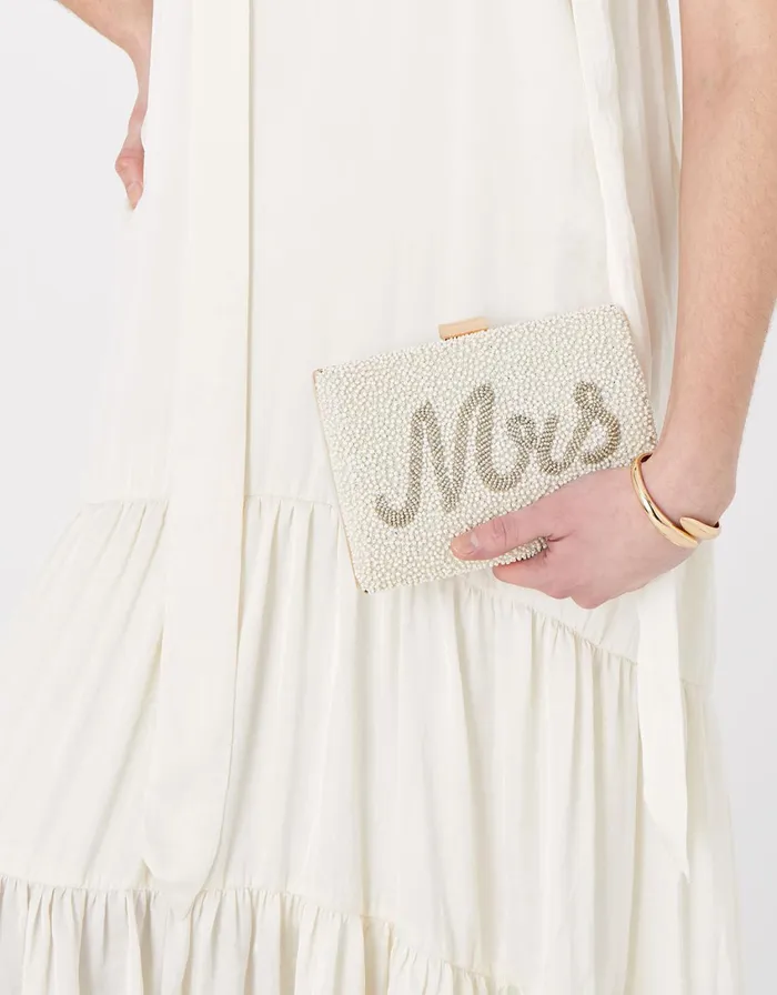 Accessorize Mrs Beaded Clutch Bag Women Clutch Bags