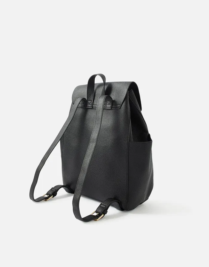 Accessorize Nikki Zip Backpack Black Black Women Backpacks