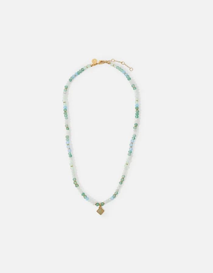 Accessorize Ombre Healing Stone Aventurine Necklace Women Necklaces