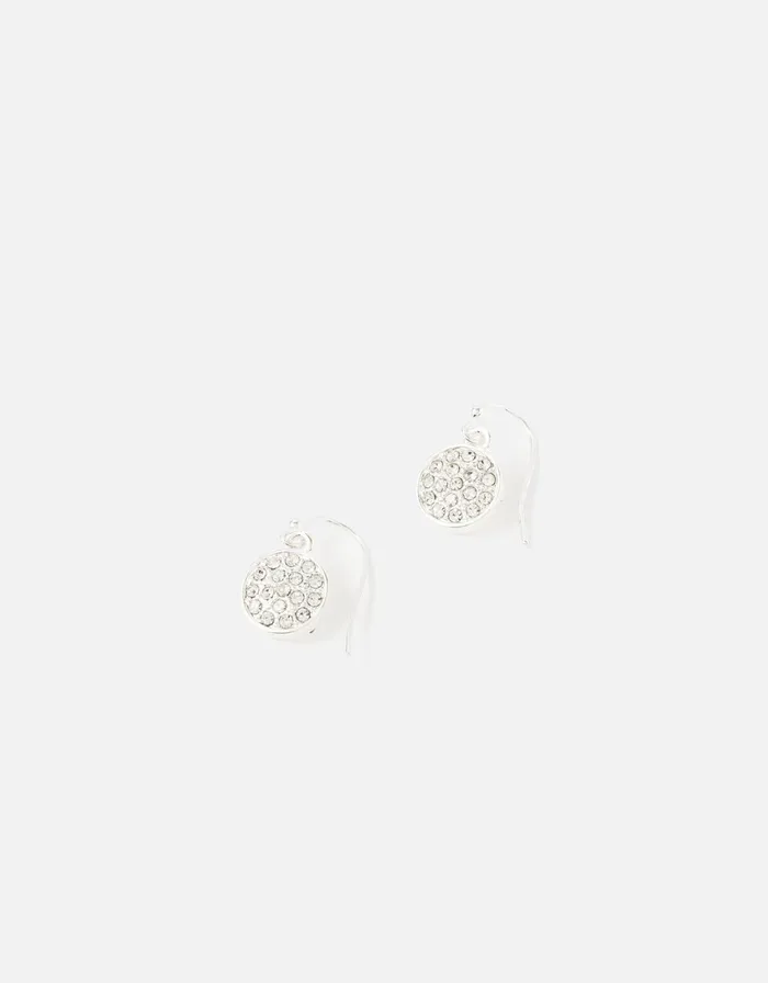 Accessorize Pave Circle Short Drop Earrings Women Earrings