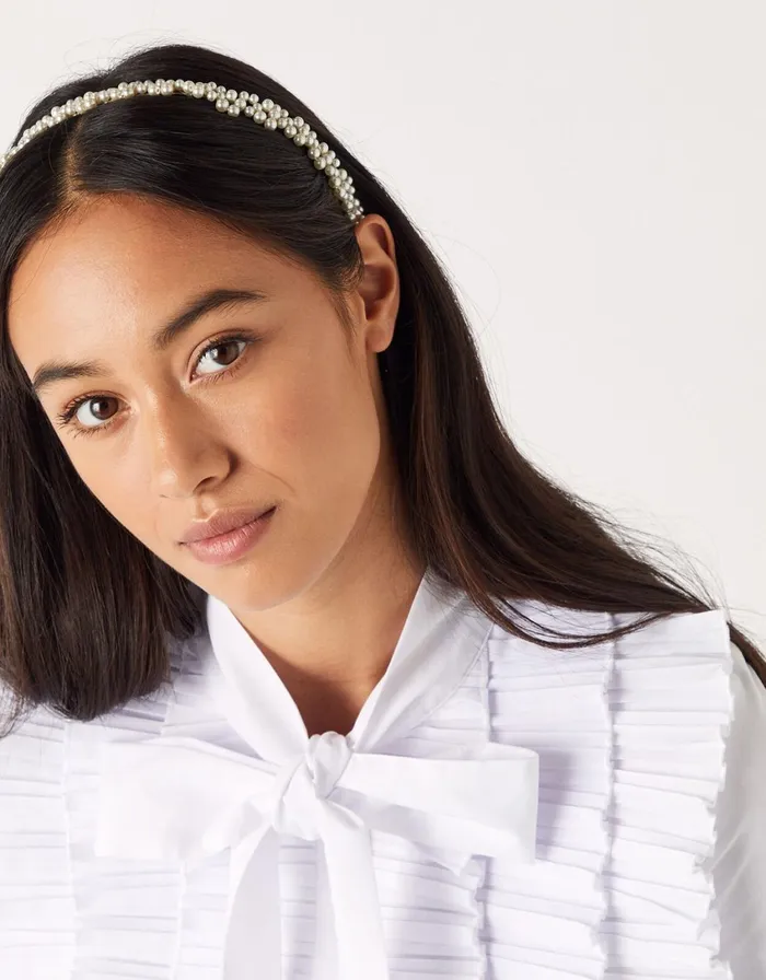 Accessorize Pearl Crown Headband Women Headbands