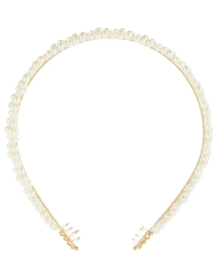Accessorize Pearl Crown Headband Women Headbands