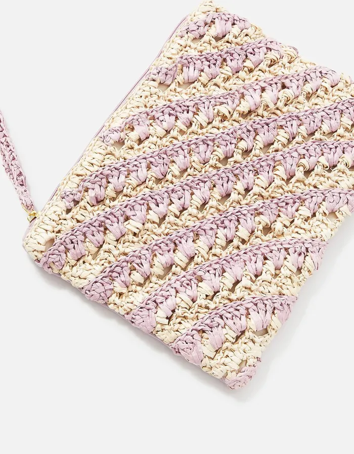 Accessorize Raffia Pouch Women Purses and Wallets