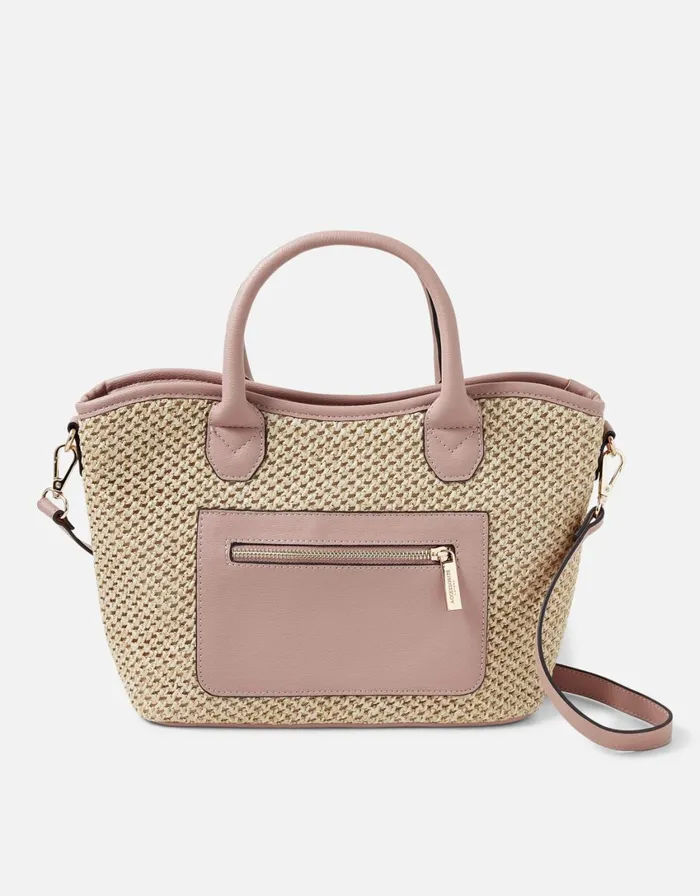 Accessorize Rosie Raffia Handheld Bag Nude Nude Women Top Handle Bags