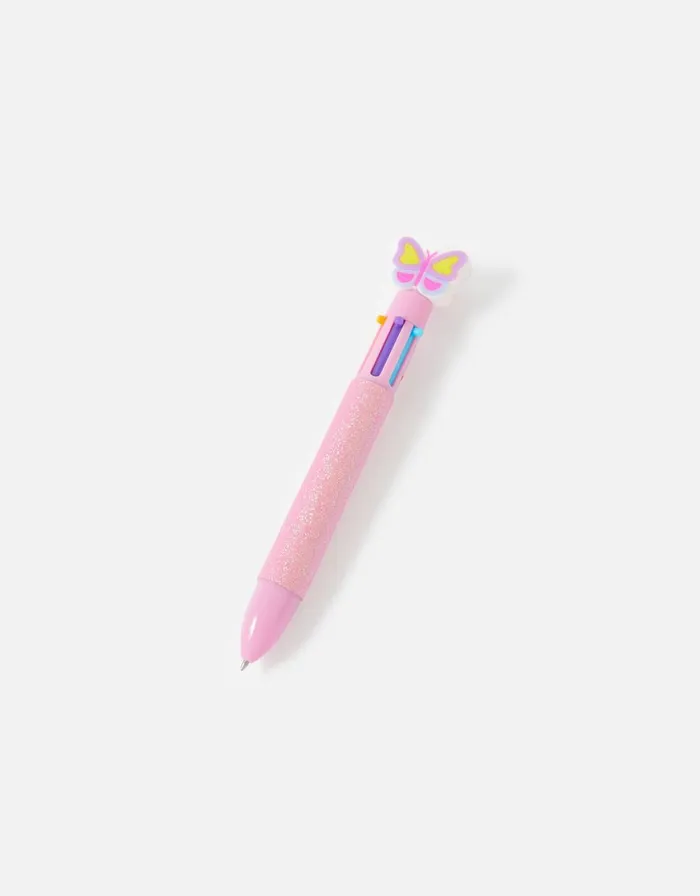 Accessorize Six Colour Butterfly Pen GirlsWomen Stationery