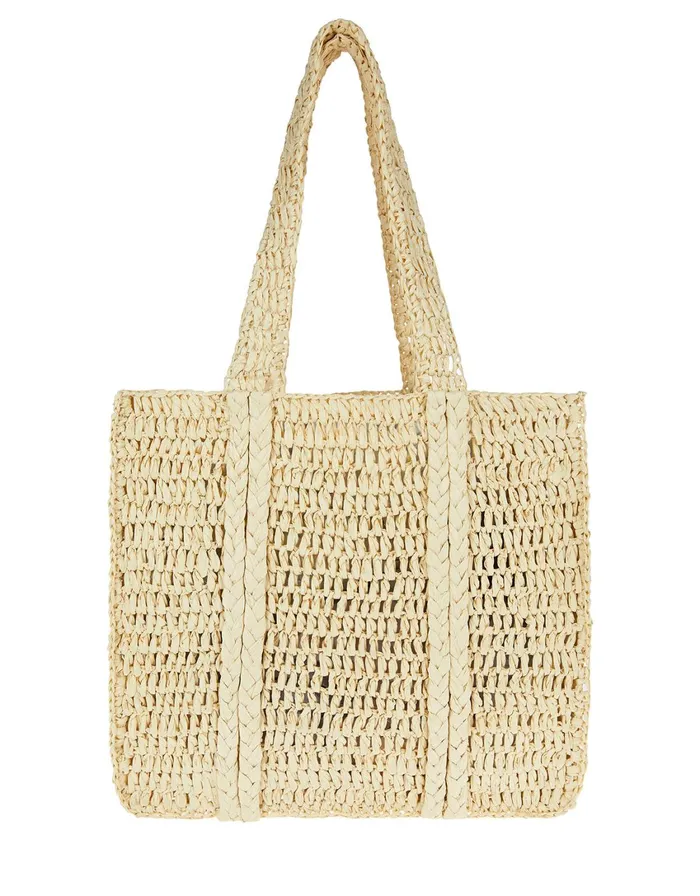 Accessorize Slouchy Weave Shopper Bag Women Beach Bags