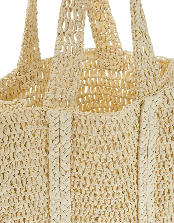 Accessorize Slouchy Weave Shopper Bag Women Beach Bags
