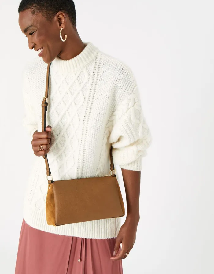Accessorize Sofia Suedette CrossBody Bag Tan Tan Women CrossBody Bags