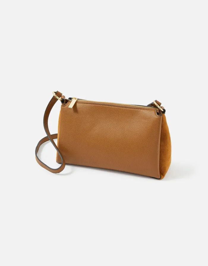 Accessorize Sofia Suedette CrossBody Bag Tan Tan Women CrossBody Bags