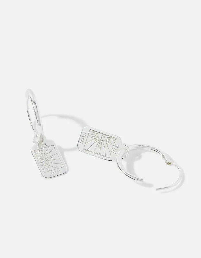 Accessorize Sterling Silver Fortune Sun Earrings Women Earrings