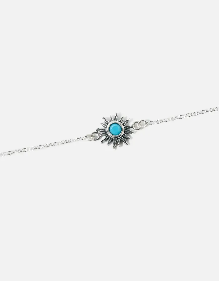 Accessorize Sterling Silver Sun Anklet Women Anklets
