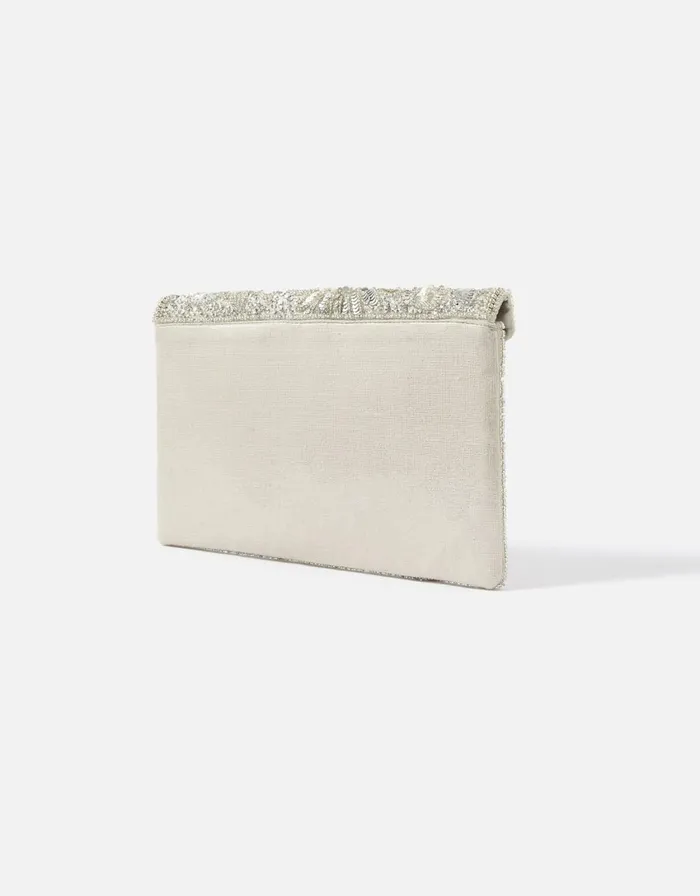 Accessorize Tara Clutch Bag Silver Silver Women Clutch Bags